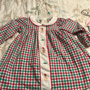 Christmas smock dress